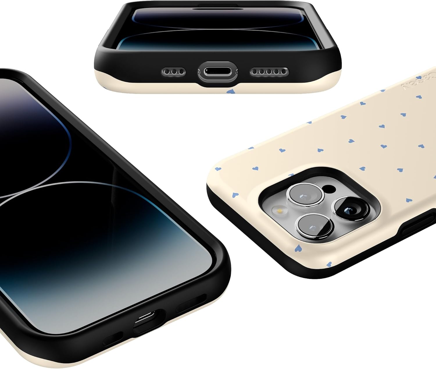 Casely iPhone 14 Pro Case | I'm Yours | Tiny Hearts | Bold Protective Design | Compatible with MagSafe