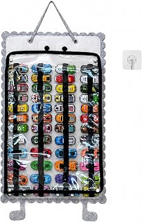 48 Slots Dustproof Cute Hanging Model Cars storage Display With PVC cover (1, Grey)