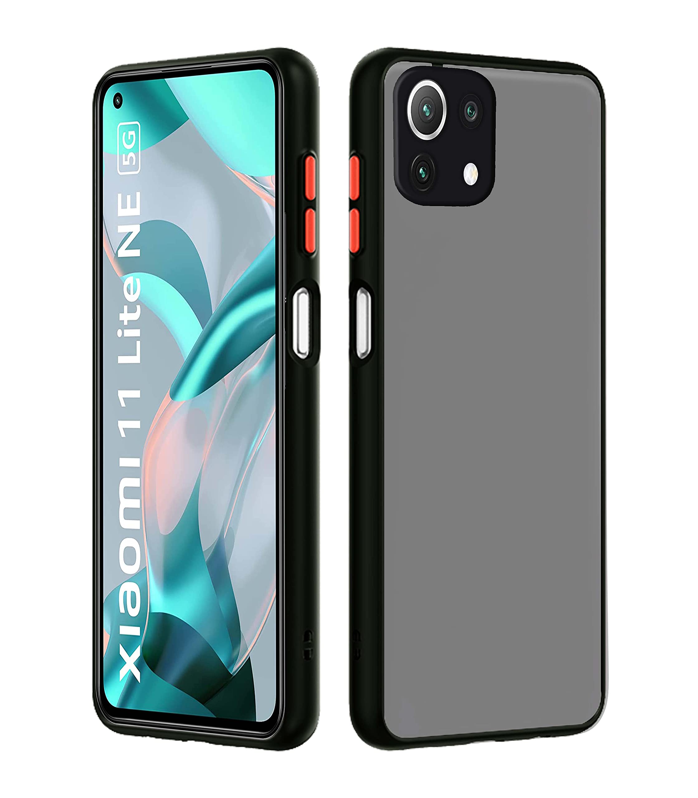 Pikkme Mi 11 Lite NE 5G / Mi 11 Lite Back Cover | Hybrid Smoked Back | Full Camera Protection | Raised Edges | Super Soft-Touch | Bumper Case for Mi 11 Lite NE 5G / Mi 11 Lite (Black) (B09J94VKV5) Amazon Price History, Amazon Price Tracker