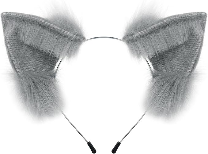 Fascia Con Orecchie Di Volpe O Gatto - Pelliccia Sintetica Per Cosplay E Feste - Foto 4