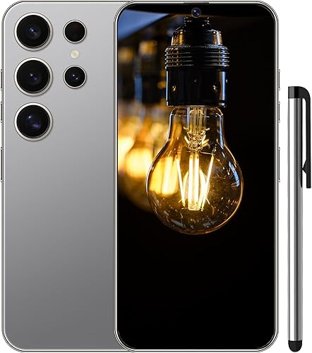 Echoamo Teléfono celular C25 Ultra Desbloqueado, Smartphone Android 14 Snapdragon 8 Gen 2 Octa-Core, 4GB+128GB, batería 6800mAh, 90Hz FHD+ Pantalla