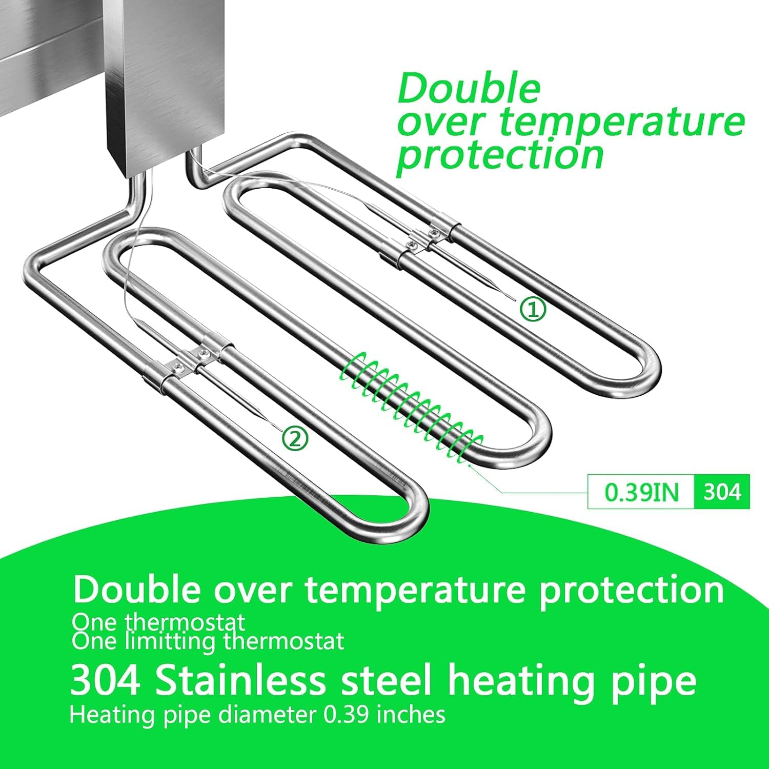 Friggitrice elettrica da banco da 10 Litri in Acciaio Inox con cestello e Coperchio, 1800 W, Timer da 60 Minuti, Ideale per la Cucina Domestica e Professionale.