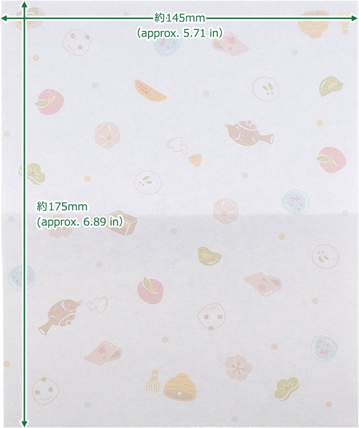 Premium Japanese Washi Paper Napkins - Traditional Kaishi Paper Set - Disposable Coasters, Food-Safe Dessert Plates & Blotting Paper for Oil - Wagashi - 30 Sheets