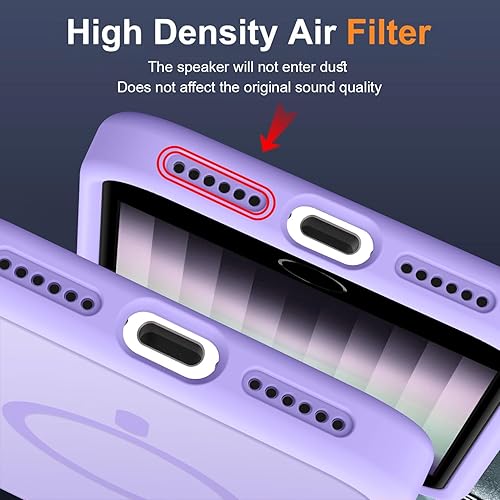 Vista 168 de MOCCA - Funda magnética resistente para iPhone 11 de 6.1 pulgadas, compatible con MagSafe, protector de pantalla de vidrio + protector de lente