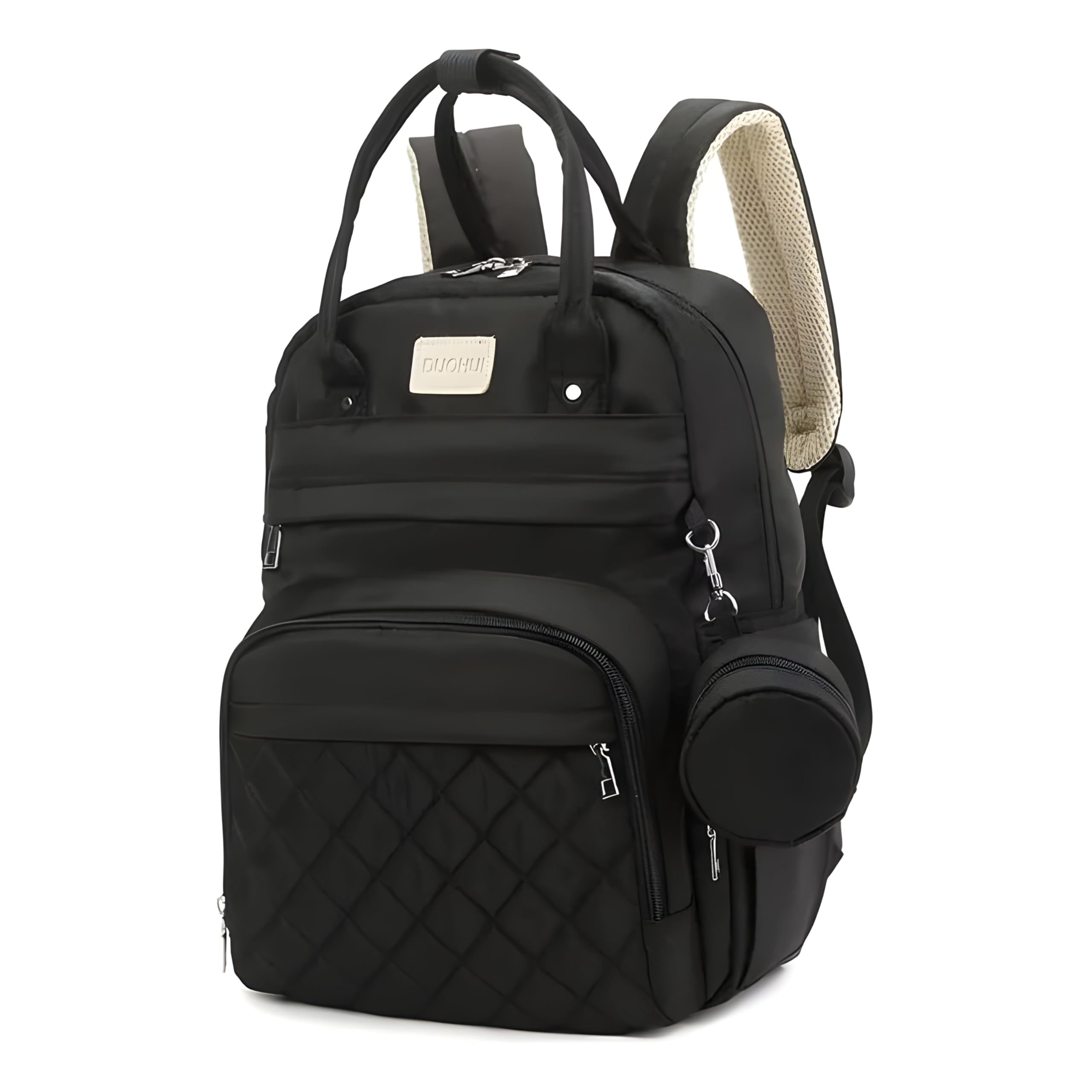 DREAM DOODLE Portable Diaper Bag Backpack Large acity Water-Resistant Travel Baby Nursing Bag Mommy Bag with USB Charging Port Stroller Straps 3 Thermal Pockets for Baby Bottles-picture-25