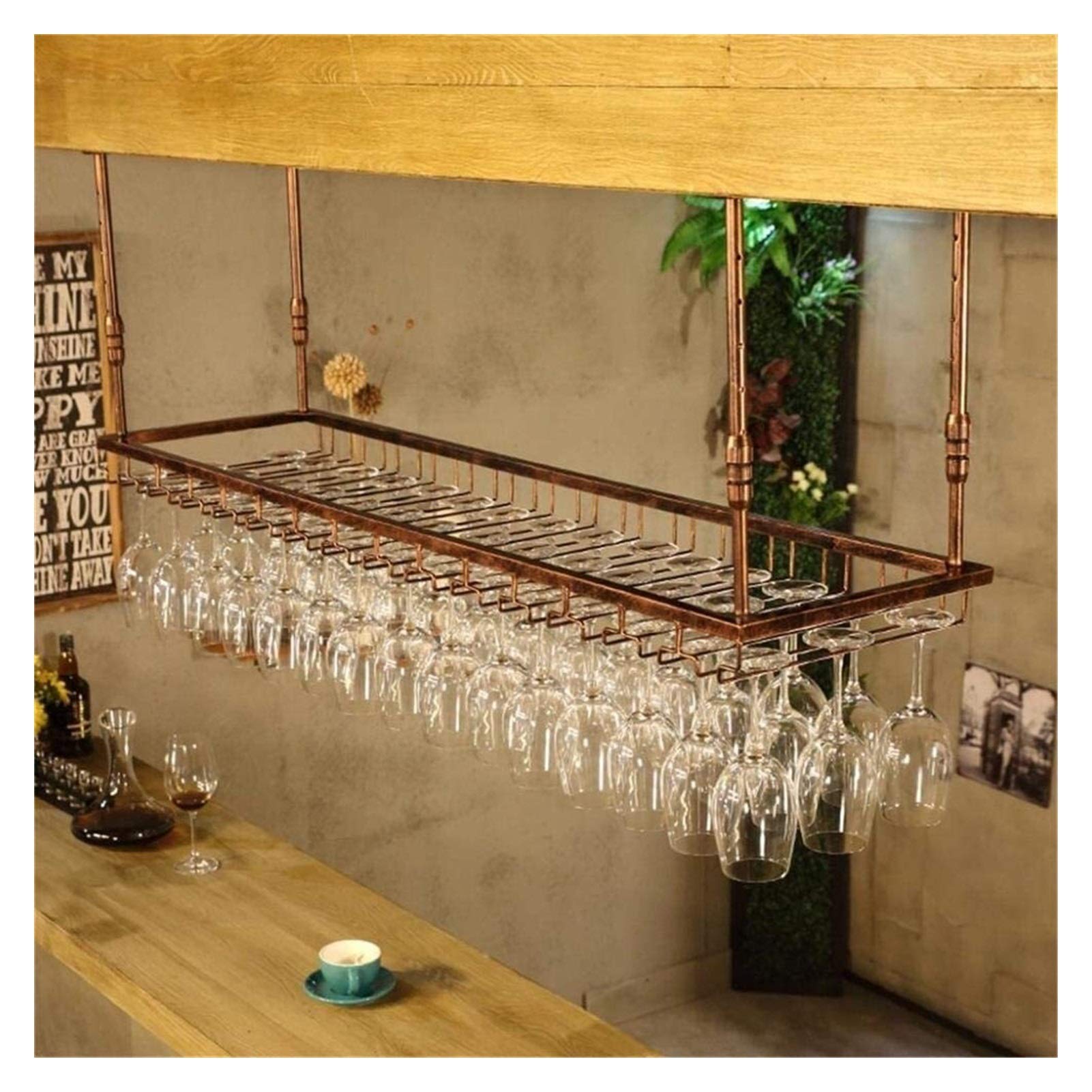 Support à verres à vin suspendu MObyat pour vos soirées autour de l'îlot