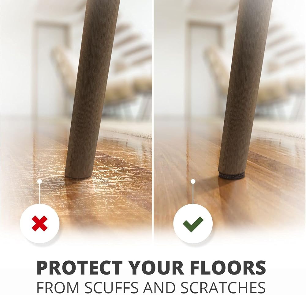 X-PROTECTOR 357 pcs Premium Huge Pack Felt Furniture Pads! Quantity of Furniture Sliders with Many Big Sizes – Your Ideal Floor Protectors. Protect Your Hardwood & Laminate Floor!