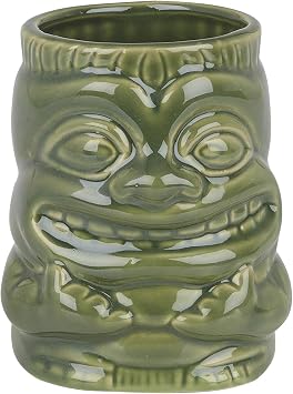 Beaumont Ceramic Tiki Mug with Handle 425ml - Sea Green