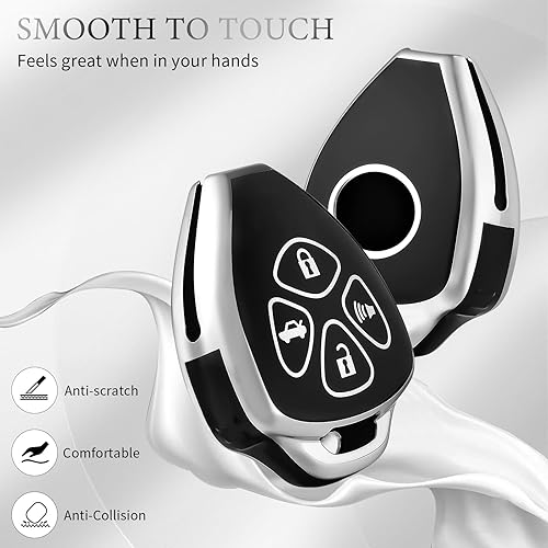 Miniatura 3 de OFFCURVE Funda para llavero de automóvil Toyota, funda para llave de automóvil para Toyota 2009-2016 VenzaCamry 2007 2008 2009 2010 2011Corolla