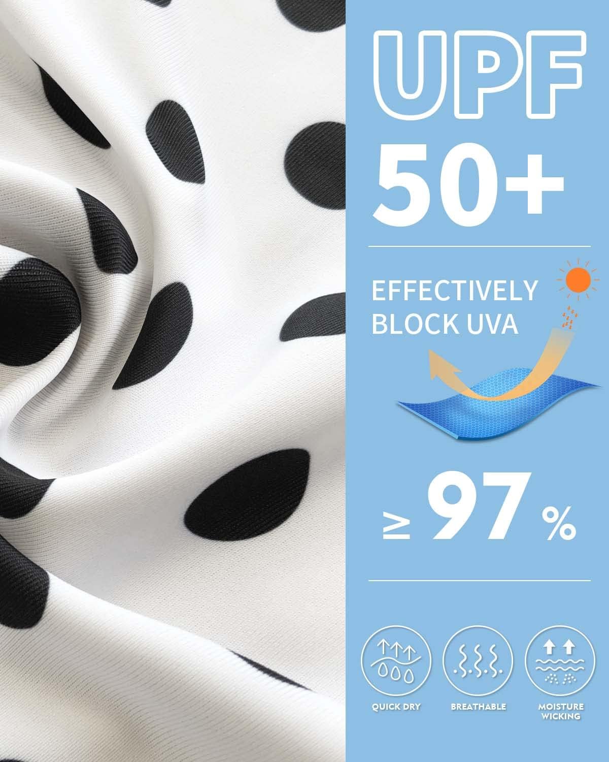 WOWENY Women Rash Guard Long Sleeve Swim Shirts UPF 50 Sun Protection Swimsuit Top Bathing Suit No Bottom - Image 6