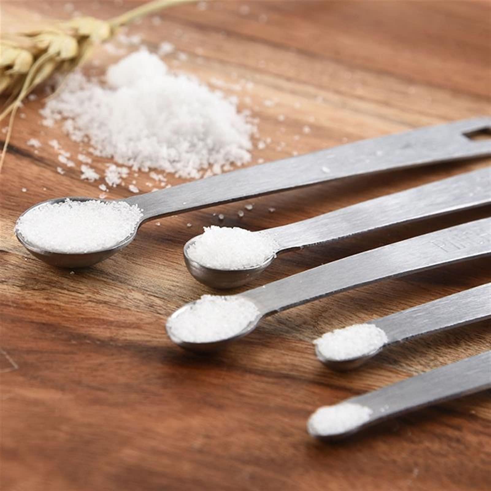 sztuk/zestaw mała miarka miarki do kawy ze stali nierdzewnej przyprawa do herbaty miarka różnych rozmiarów narzędzia kuchenne (kolor: srebrny, waga pomiarowa: 10 g) (srebrna 10 g)