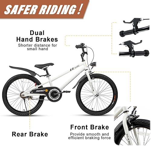 Miniatura 3 de Glerc Fantacy Kids Bike, 12-20 Inch Children Bicycle for 2-13 Years Old Boys Girls, Kids Bicycle with Water Bottle Holder & Headlight & Training