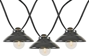 Novelty Lights 11 Feet 10 LED G40 Outdoor Bistro Lampshade String Lights