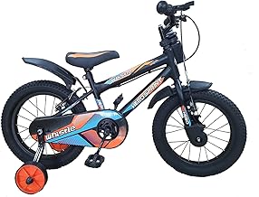 HERO Front Cycles Sprint Whistle 16T Sporty Freeride Bike with 9.5 Inches Steel Frame for Unisex-Children (4 to 8 Years, Orange, Black)