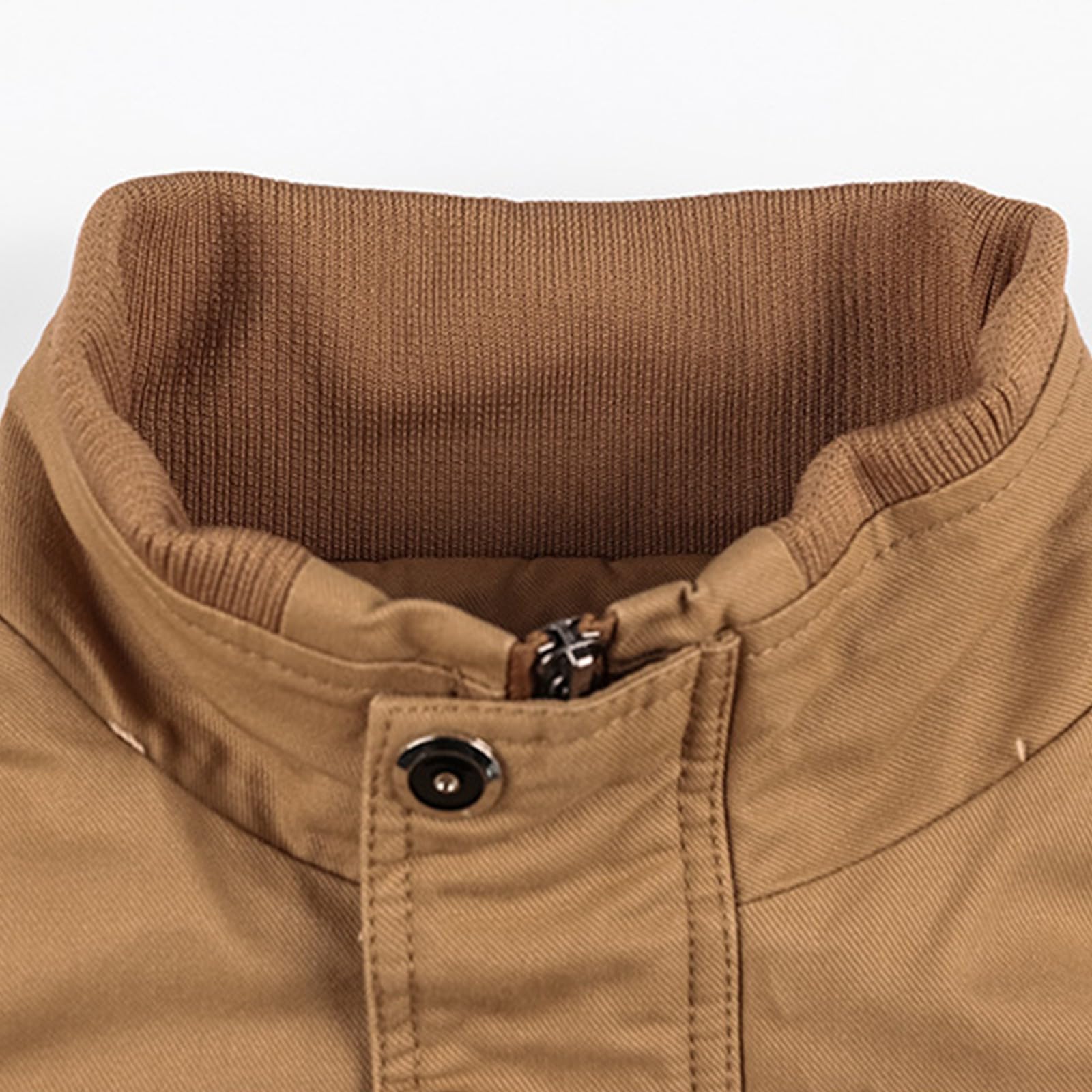 Générique Manteau Homme 2026 Décontracté Capuche Épaisse Poches Zippées Automne Hiver (Army Green, XXXXXXL)