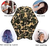 Vista 6 de Capa de peluquería para hombres, capa profesional de peluquería con broches de presión, impermeable, capa de peluquería - 63 x 56 pulgadas