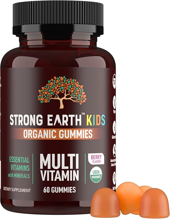 Buy amazon Strong Earth- Organic Multivitamin Gummies for Kids- Gummy Vitamins &&hellip;