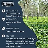 Vista 3 de Organic Positively Tea Company, Assam - Té negro, compatible con K-Cup, 24 cápsulas