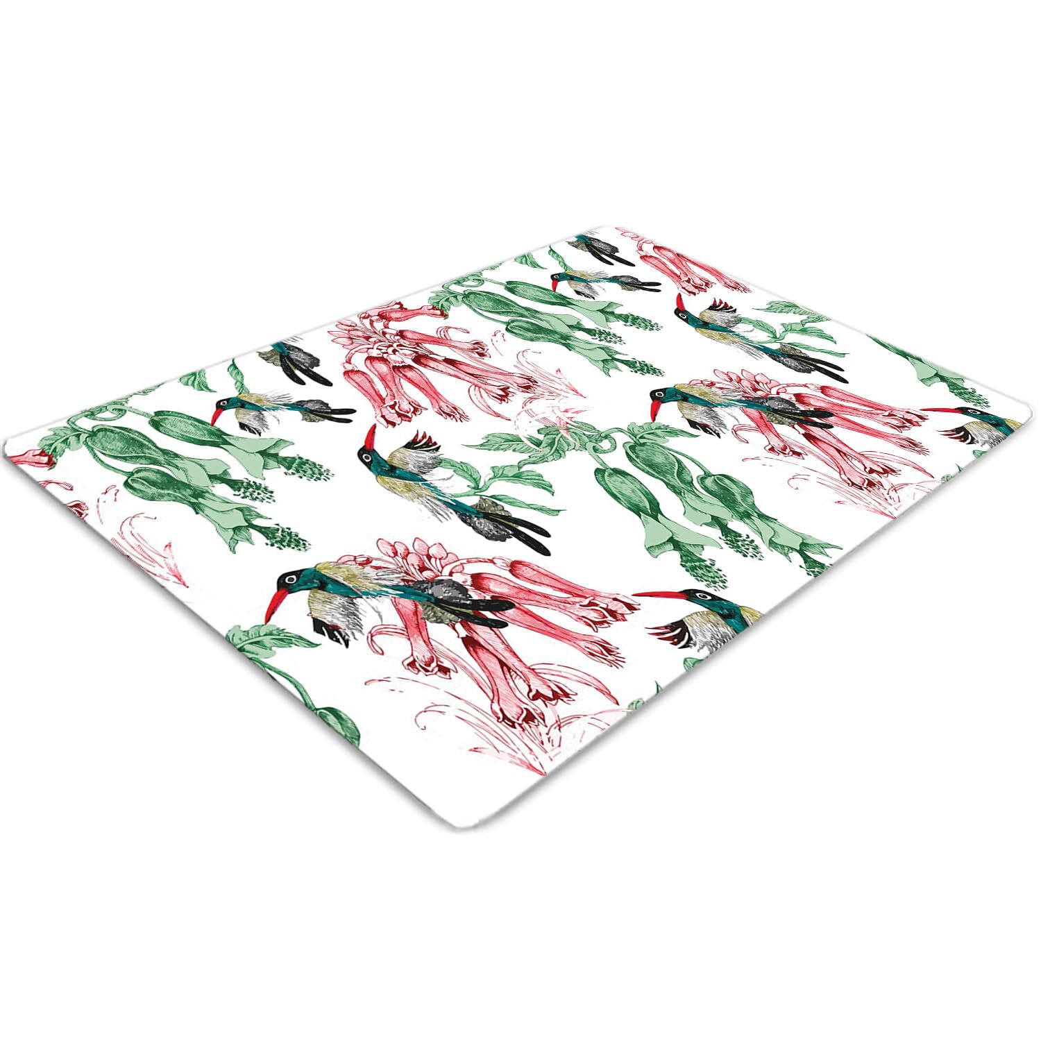 Tapis de chaise Herbes et Oiseaux pour le bureau à la maison