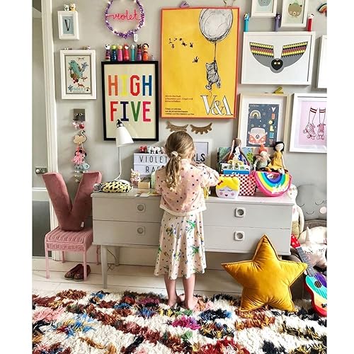 JIKAL Star Moon Shaped Pillow Soft Velvet Nursery Stuffed Throw Pillows for Kids Room Couch Reading Nook Decor (Star, Yellow) - Yellow Star - 1 Count (Pack of 1)