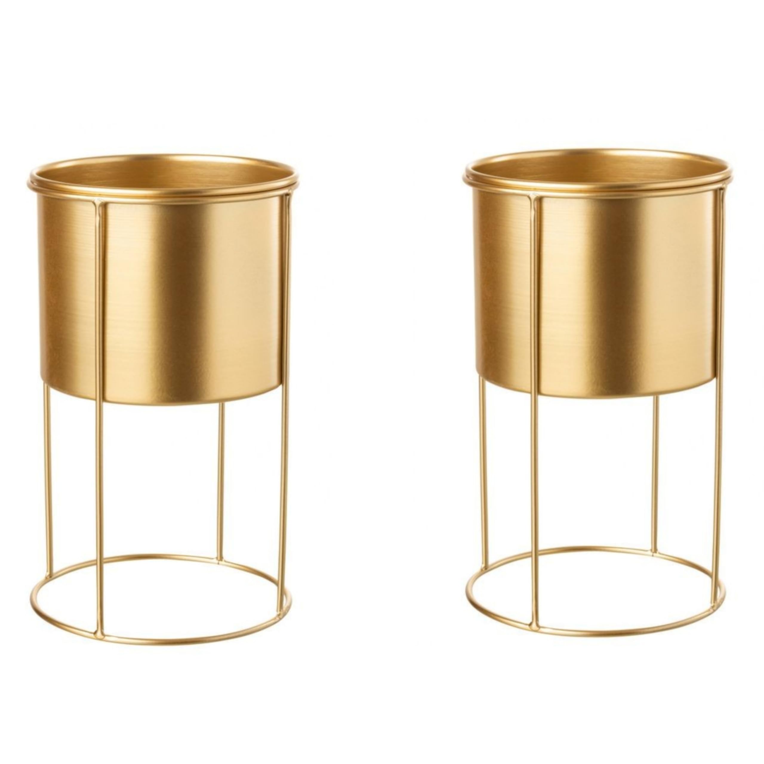 CHROMIX Modern Metal Decorative Floor Standing White and Gold Indoor Outdoor Plant Stand with Pot for Home Decor Living Room Office Bedroom Balcony (Pack of 1) (Gold) (B0C5XYT1W7) Amazon Price History, Amazon Price Tracker
