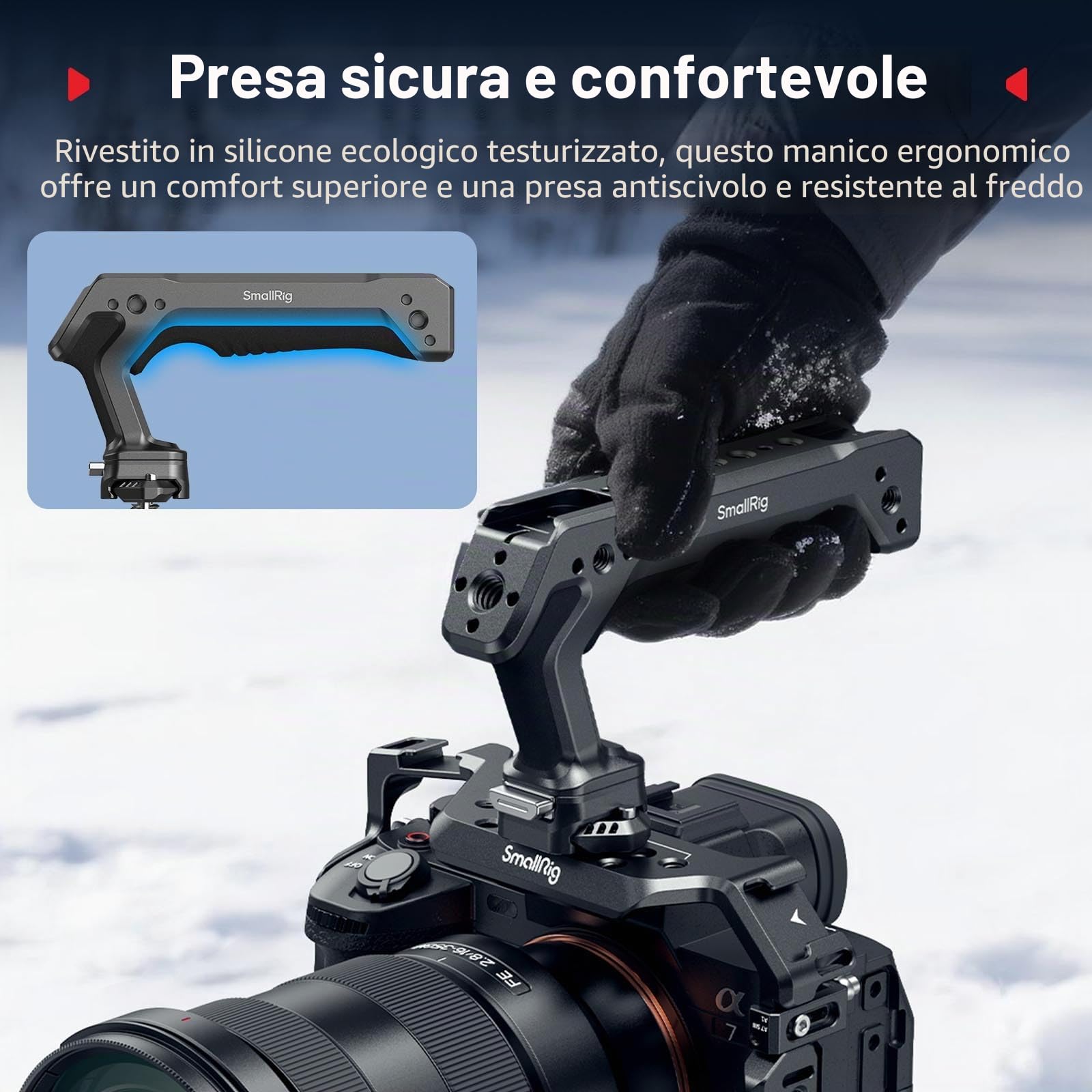 SMALLRIG Maniglia QR NATO/per ARRI 1/4" 15kg-5632