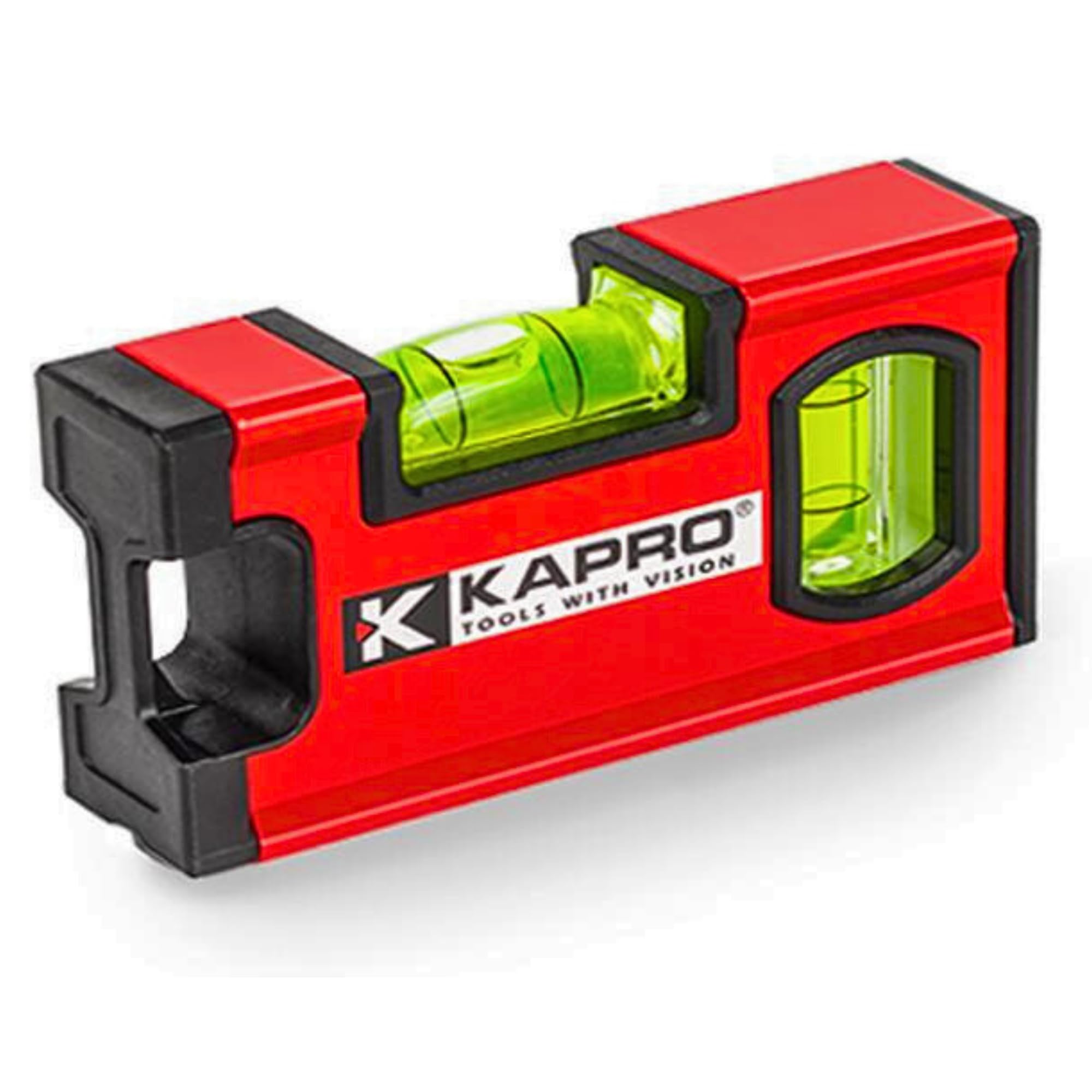 Kapro - 771M TWIN Magnetic Heavy Duty Toolbox Level - For Leveling and Measuring - Features V-Groove and Magnet Base - VPA Certified - 4 Inch