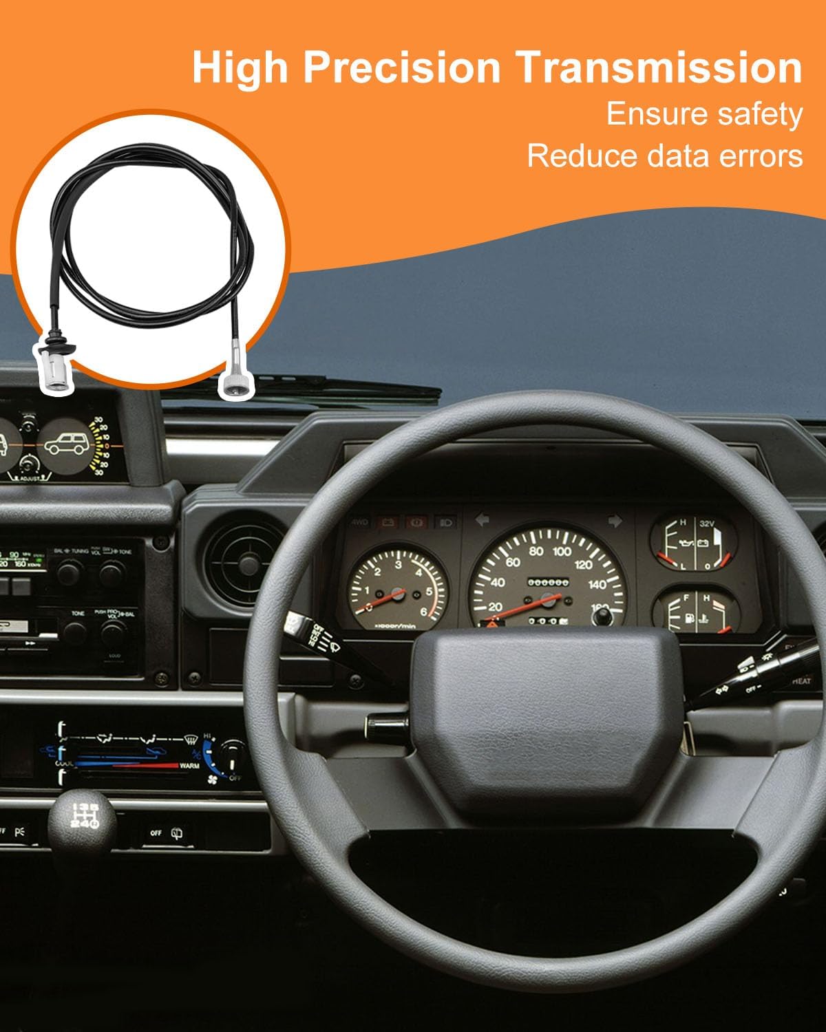 98.5in Speedometer Cable Fit for Toyota Pickup 1983-1988 4Runners 1984-1989 Replace 83710-89124 8371089124 A0370A0020