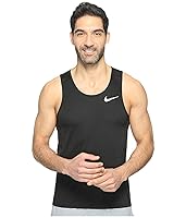 Algopix Similar Product 5 - Nike Mens Dry Miler Running Tank Black