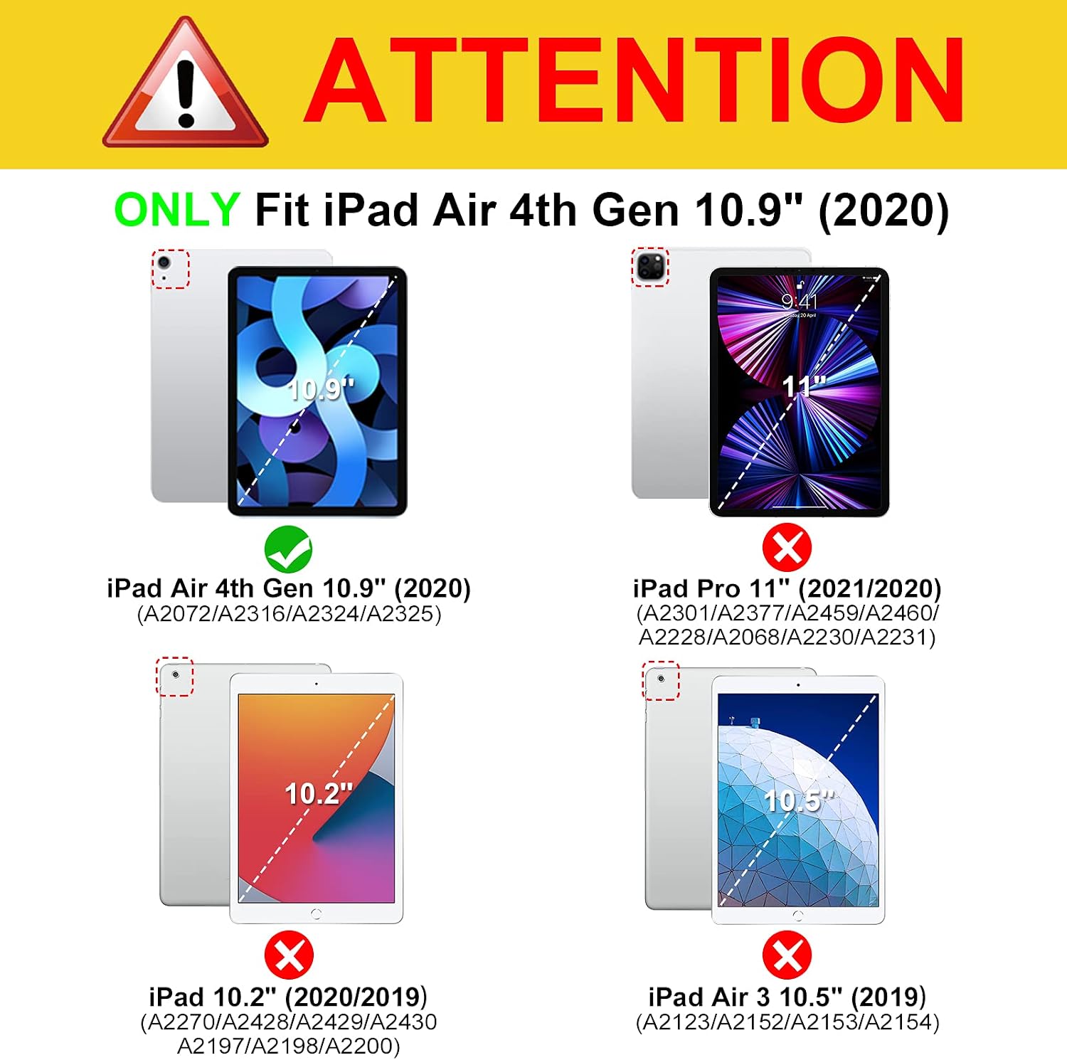 FINTIE Hybrid Case for iPad Air 11 Inch M4 (2026)/M3 (2025)/M2 (2024), iPad Air 5th/4th Generation (2022/2020) 10.9 Inch - Image 3