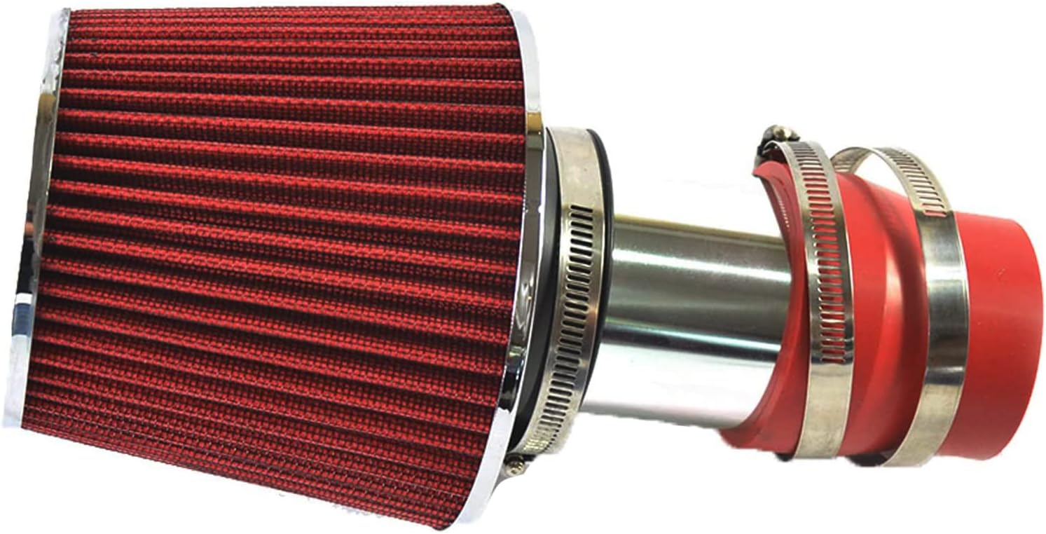 2.75 Inch Short Ram Air Intake Kit + Filter for Volkswagen Golf Jetta Beetle with 1.8L 1.9L 2.0L 2.8L 1999-2005; for Audi TT/TT Quattro 1.8L Turbo Engine 2000-2006 (Red)