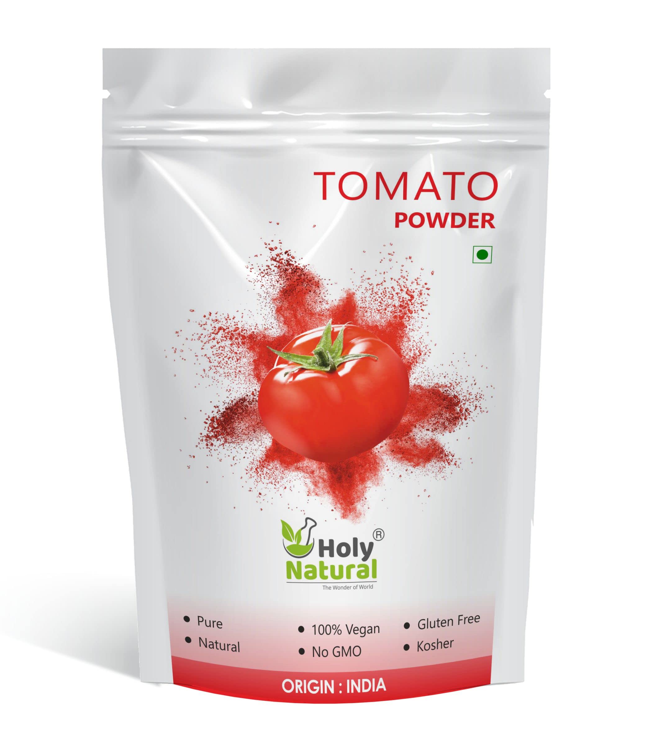 Holy Natural Tomato Powder (100 gm), Rich in Source of Vitamin A and C, Spray Dried & Delicious, Great for Tomato Soup, Juice, Ketchup & Seasoning, Tasty to Your Dishes.-image-38