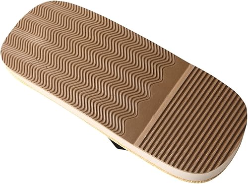 Miniatura 6 de Edoten Negro Setta Japanese Tatami Zouri Sandalias, Negro -