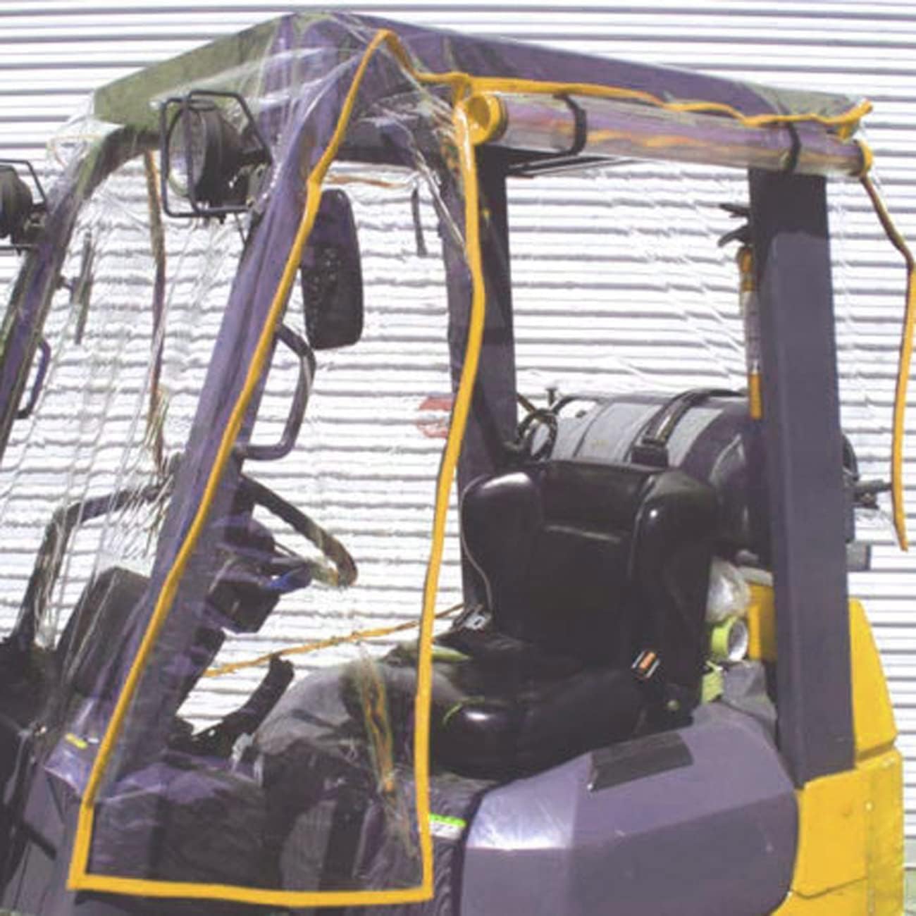 Heavy Duty Forklift Cab Cover Enclosure Durable Ultraclear Vinyl Standard Size Fits up to 13227lbs Fast Arrival
