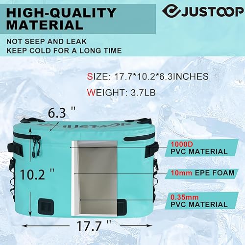 Miniatura 2 de JUSTOOP Kayak Cooler Behind Seats Waterproof Kayak Seat Back Coolers for Kayaking, Beaches, Paddleboarding, Kayak Cooler Bags with Leakproof