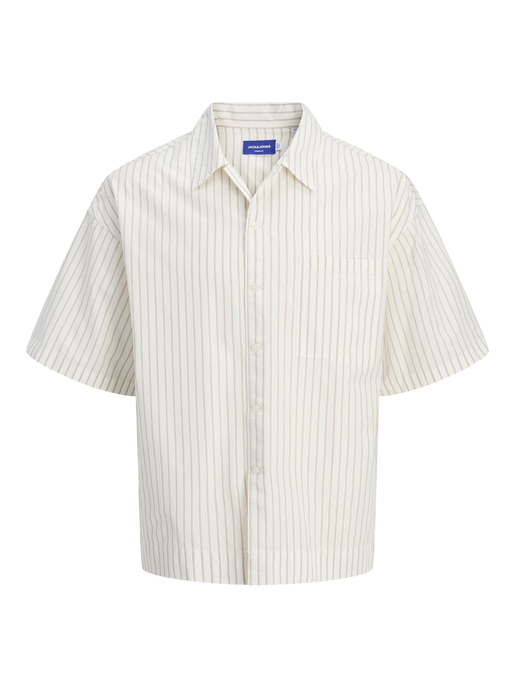Jorbellagio Poplin Shirt Ss, Cloud Dancer, XL