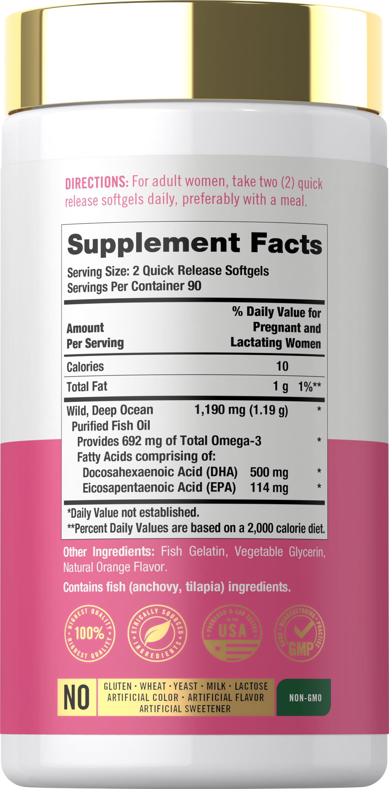 Carlyle Prenatal DHA Vitamin | 180 Softgels — Amazon image 2