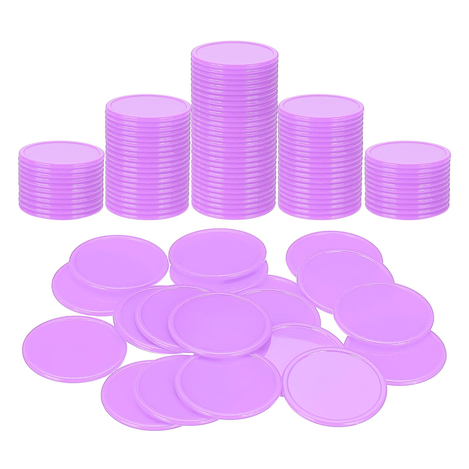Muiltvoe Plastic Poker Chips, Learning Counters Counting Counters Disk Marker Opaque Game Token for Game Play Math Counting
