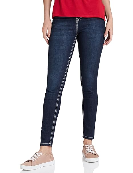 Amazon Brand - Symbol Women's High Rise Ankle Length Stretchable Skinny Fit Jeans