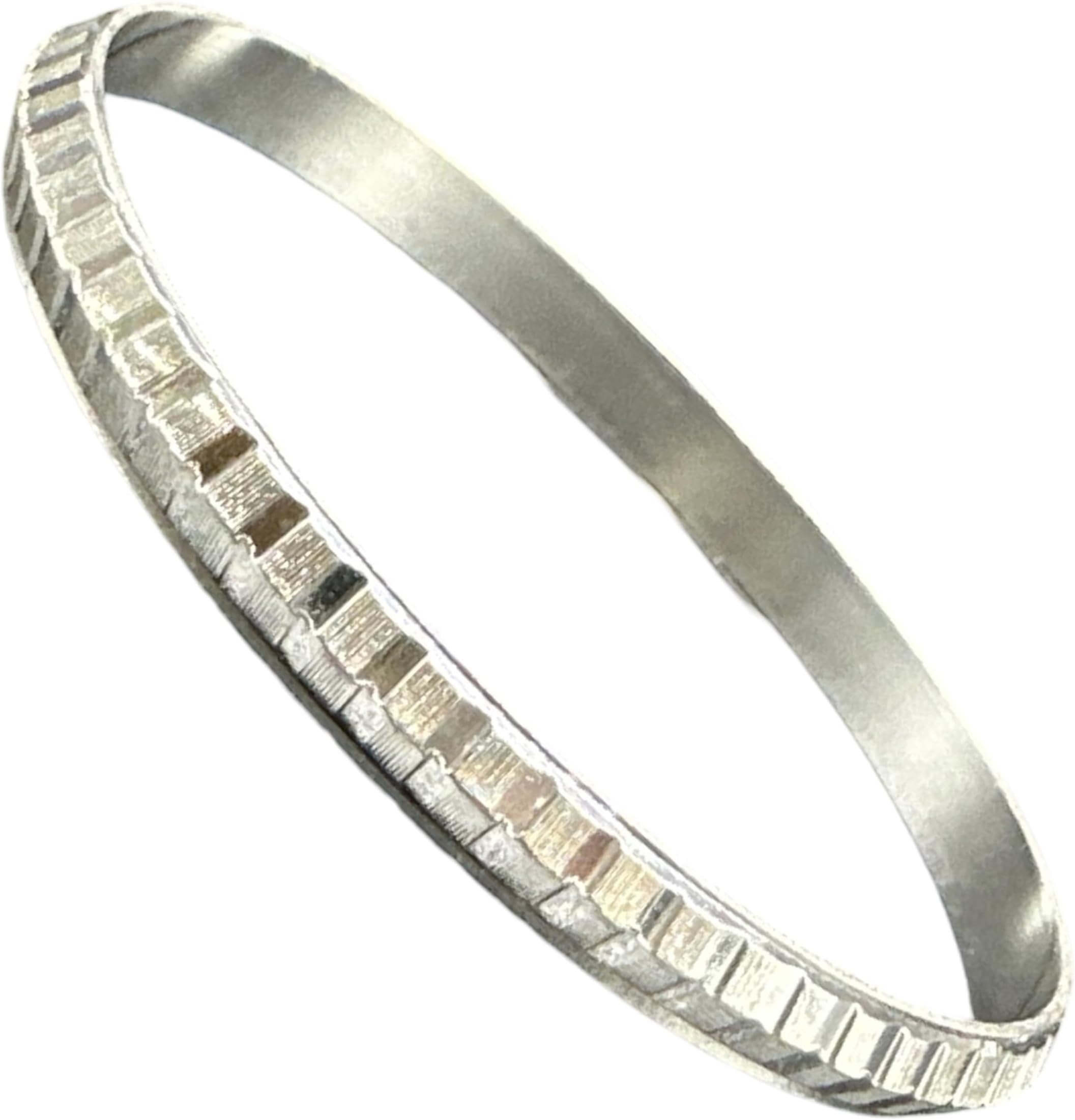 925 Solid Sterling Silver Punjabi Sikh Men Kada #02