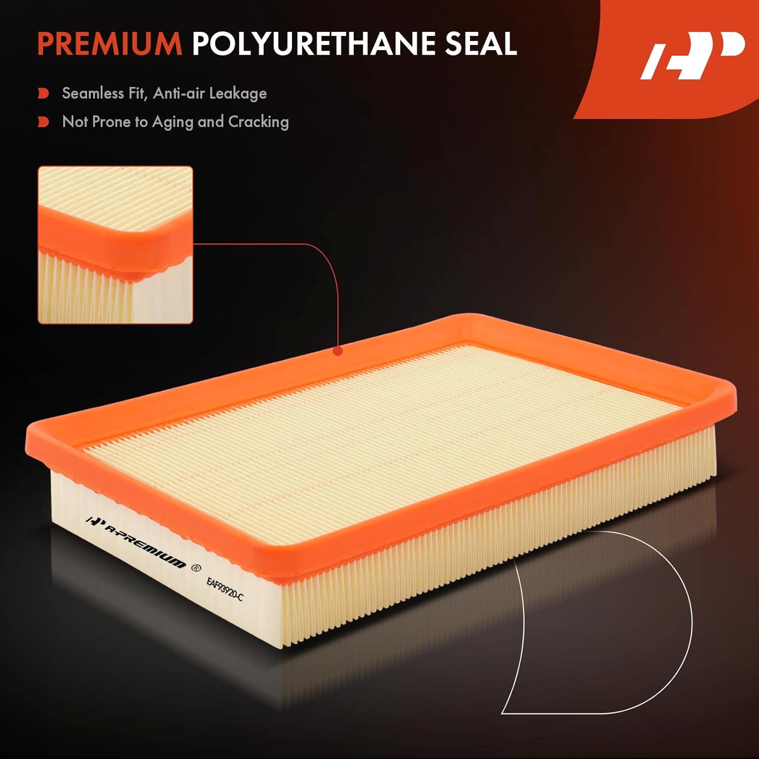 A-Premium 2-PC Engine Air Filter Compatible with Kia Spectra 2004-2009, Spectra5 2005-2009 & Hyundai Elantra 2001-2006, Tiburon 2003-2008, 2.0L 2.7L