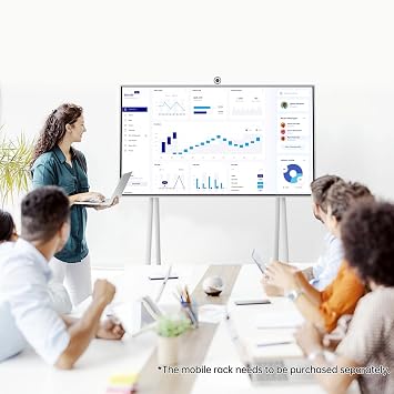 JAV 65'' Smart Board Portable Stand for Interactive Whiteboard, Four Lockable Wheels, Mobile Stand for Office Classroom (Only Compatible with JAV H13S 65'')