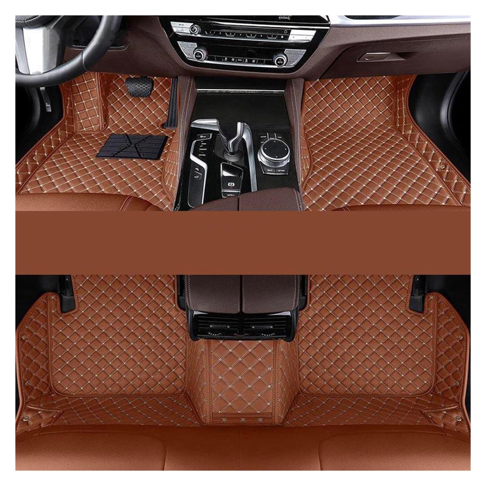 Car mats Custom Car Floor Mats For Chevy For Trailblazer Auto Carpets Foot Car Accessories Car Floor Mat Set(Brown)