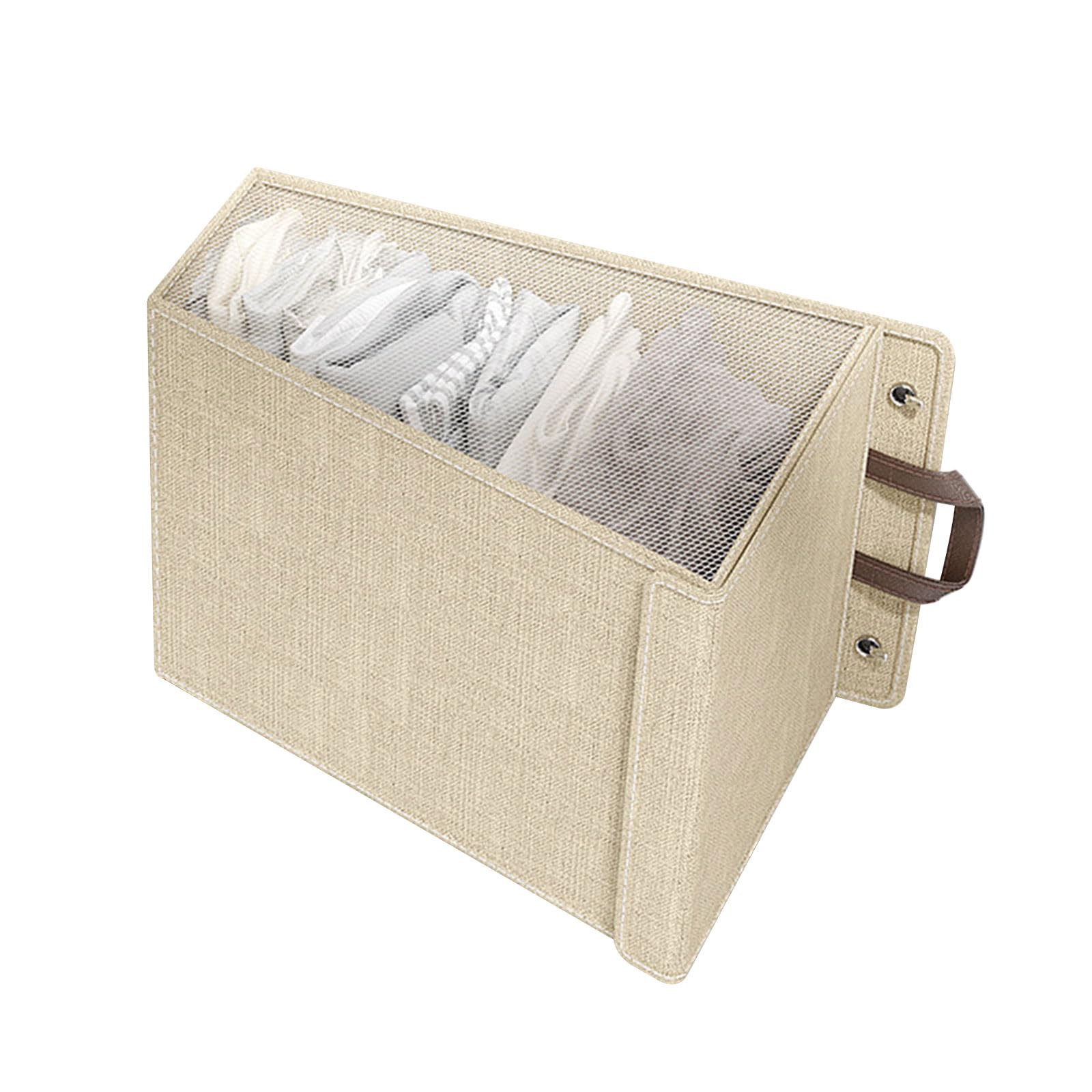 Beimus Foldable Fabric Wall Mounted Laundry Basket Space Saving Clothes Organiser for Home and Dorm Large Clothing Container Foldable Hanging Storage Basket