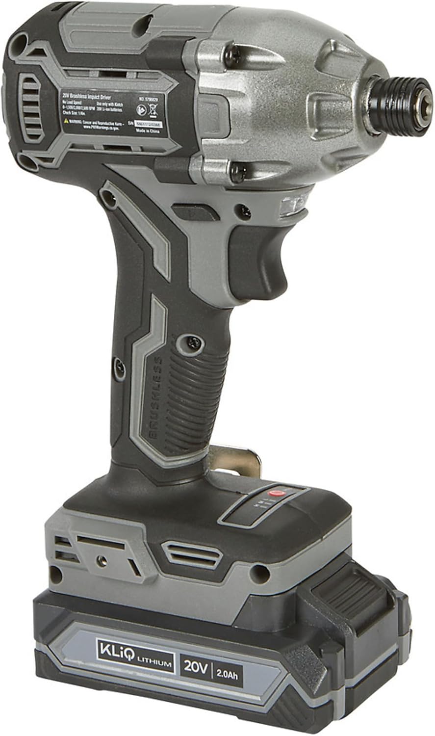 Klutch Impact Driver Kit, KLiQ 20 Volt Brushless, 1/4in.
