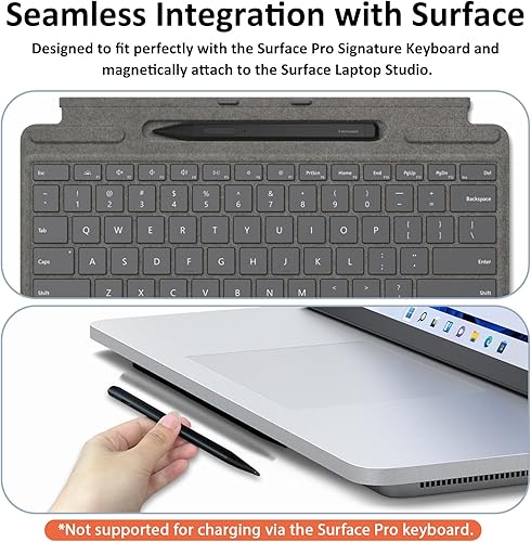 Miniatura 4 de AE RENAISSER Raphael - Lápiz capacitivo delgado para superficie, con forma de bolígrafo delgado original, punta de lápiz de doble uso de papel de