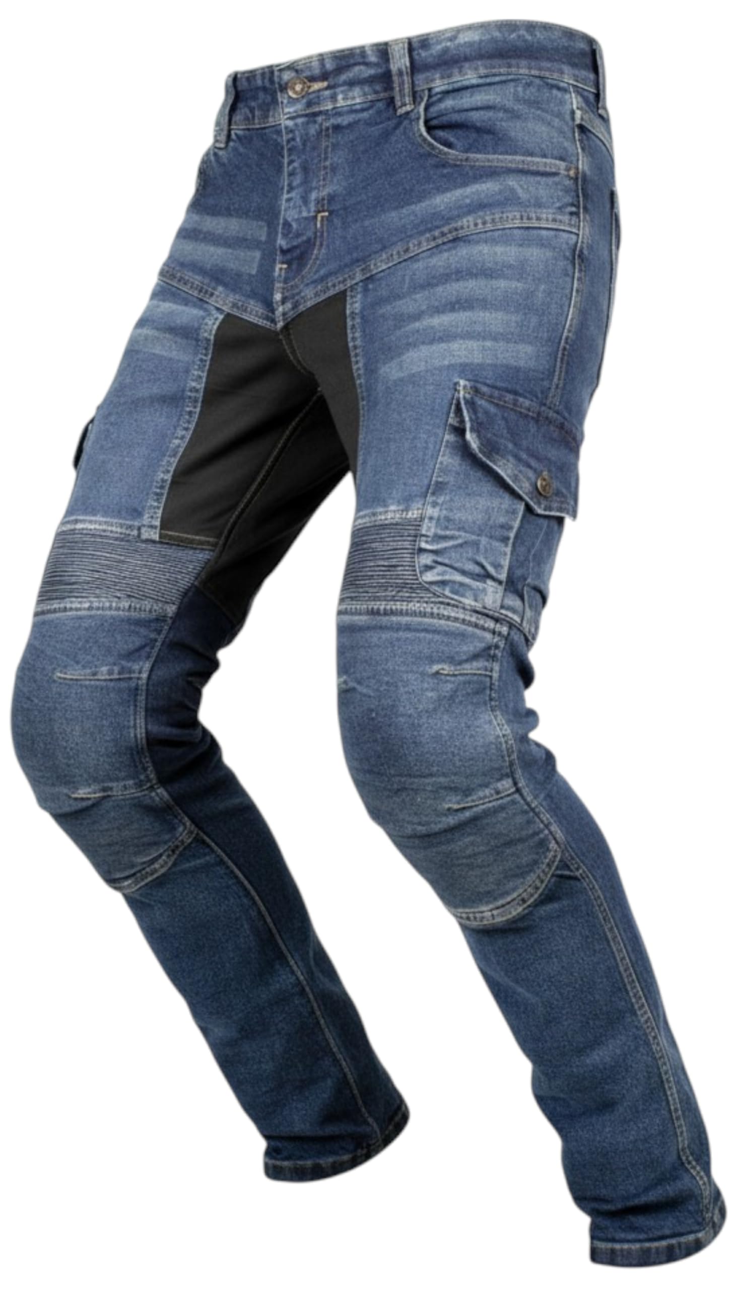 Motorrad Jeans mit Protektoren Cargo Biker Jeans