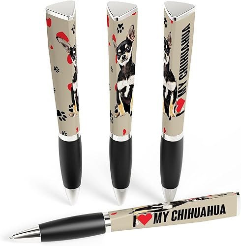 ANINKABOVE I Love My Bichon Frise - Bolígrafo para perro de punta media, tinta negra, escritura suave, recargable, el mejor regalo para todas las