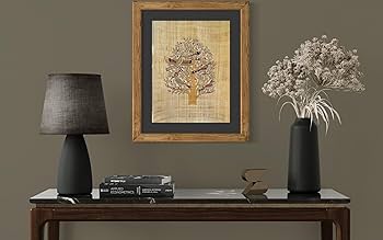 Amazon.co.jp: 生命の木 – 古代エジプトのパピルス絵画 – 本物の