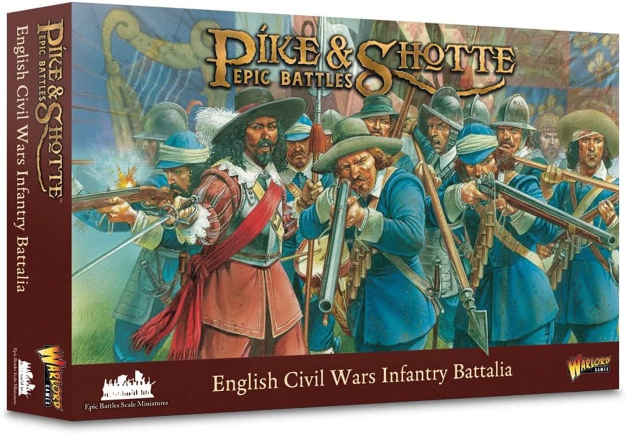 Warlord Games English Civil Wars Infantry Battalia - Plastic Miniatures for Pike & Shotte Epic Battles Highly Detailed Miniatures for Table-top Wargaming